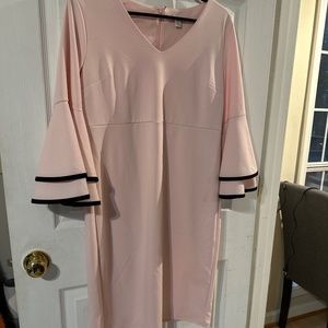 Pink and Black lined dress